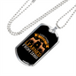 Everything I Know Dogs Necklace Stainless Steel or 18k Gold Dog Tag 24" Chain-Express Your Love Gifts