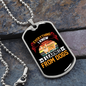 Everything I Know Orange Necklace Stainless Steel or 18k Gold Dog Tag 24" Chain-Express Your Love Gifts