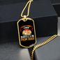 Everything I Know Orange Necklace Stainless Steel or 18k Gold Dog Tag 24" Chain-Express Your Love Gifts