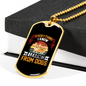 Everything I Know Orange Necklace Stainless Steel or 18k Gold Dog Tag 24" Chain-Express Your Love Gifts