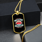 Everything I Know Pink Necklace Stainless Steel or 18k Gold Dog Tag 24" Chain-Express Your Love Gifts