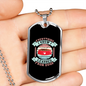 Everything I Know Pink Necklace Stainless Steel or 18k Gold Dog Tag 24" Chain-Express Your Love Gifts