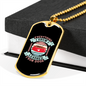Everything I Know Pink Necklace Stainless Steel or 18k Gold Dog Tag 24" Chain-Express Your Love Gifts