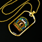Everything I Know Puppy Necklace Stainless Steel or 18k Gold Dog Tag 24" Chain-Express Your Love Gifts