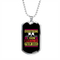 Everything I Learned From Dogs Necklace Stainless Steel or 18k Gold Dog Tag 24" Chain-Express Your Love Gifts