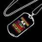 Everything I Learned From Dogs Necklace Stainless Steel or 18k Gold Dog Tag 24" Chain-Express Your Love Gifts
