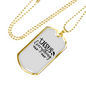Everything Jesus Cross Necklace Stainless Steel or 18k Gold Dog Tag 24" Chain-Express Your Love Gifts