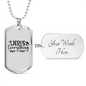 Everything Jesus Cross Necklace Stainless Steel or 18k Gold Dog Tag 24" Chain-Express Your Love Gifts