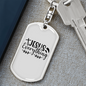 Everything Jesus Keychain Stainless Steel or 18k Gold Dog Tag Keyring-Express Your Love Gifts