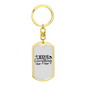Everything Jesus Keychain Stainless Steel or 18k Gold Dog Tag Keyring-Express Your Love Gifts