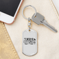 Everything Jesus Keychain Stainless Steel or 18k Gold Dog Tag Keyring-Express Your Love Gifts