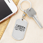 Everything Jesus Keychain Stainless Steel or 18k Gold Dog Tag Keyring-Express Your Love Gifts