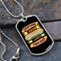 Everything Learned From Dogs Bone Necklace Stainless Steel or 18k Gold Dog Tag 24" Chain-Express Your Love Gifts