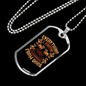 Everything Learned From Dogs Necklace Stainless Steel or 18k Gold Dog Tag 24" Chain-Express Your Love Gifts