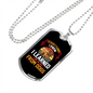 Everything Learned From Dogs White Necklace Stainless Steel or 18k Gold Dog Tag 24" Chain-Express Your Love Gifts