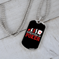 Evolution of Poker Gambler Necklace Stainless Steel or 18k Gold Dog Tag 24-Express Your Love Gifts