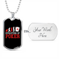 Evolution of Poker Gambler Necklace Stainless Steel or 18k Gold Dog Tag 24-Express Your Love Gifts