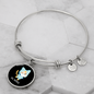 Ew People Cat Bracelet Stainless Steel or 18k Gold Circle Bangle-Express Your Love Gifts