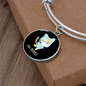 Ew People Cat Bracelet Stainless Steel or 18k Gold Circle Bangle-Express Your Love Gifts