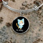 Ew People Cat Bracelet Stainless Steel or 18k Gold Circle Bangle-Express Your Love Gifts