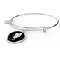 Ew People Cat Bracelet Stainless Steel or 18k Gold Circle Bangle-Express Your Love Gifts