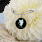 Ew People Cat Bracelet Stainless Steel or 18k Gold Circle Bangle-Express Your Love Gifts