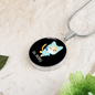 Ew People Cat Circle Necklace Stainless Steel or 18k Gold 18-22"-Express Your Love Gifts
