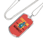 Excuse Me Are You Maniac Necklace Stainless Steel or 18k Gold Dog Tag 24"-Express Your Love Gifts