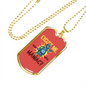 Excuse Me Are You Maniac Necklace Stainless Steel or 18k Gold Dog Tag 24"-Express Your Love Gifts