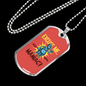 Excuse Me Are You Maniac Necklace Stainless Steel or 18k Gold Dog Tag 24"-Express Your Love Gifts