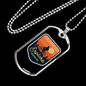 Explore Mountain Bike Cycling Necklace Stainless Steel or 18k Gold Dog Tag 24"-Express Your Love Gifts