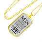 Father Gift Necklace Stainless Steel or 18k Gold Dog Tag w 24" Chain-Express Your Love Gifts