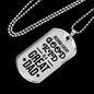 Fathers Day Gift Necklace Stainless Steel or 18k Gold Dog Tag w 24" Chain-Express Your Love Gifts