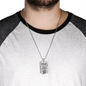 Dad Gift from Daughter Necklace Stainless Steel or 18k Gold Dog Tag w 24" Chain-Express Your Love Gifts