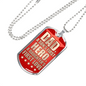 Fathers Day Dad Necklace Gift Hero for son Stainless Steel or 18k Gold Dog Tag w 24" Chain-Express Your Love Gifts