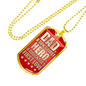 Fathers Day Dad Necklace Gift Hero for son Stainless Steel or 18k Gold Dog Tag w 24" Chain-Express Your Love Gifts