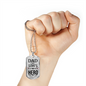 Father Gift Dad A Son's First Hero Necklace Stainless Steel or 18k Gold Dog Tag w 24" Chain-Express Your Love Gifts