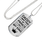 Fathers Day Dad is king Necklace Gift Stainless Steel or 18k Gold Dog Tag w 24" Chain-Express Your Love Gifts