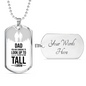 Dad You Are Someone Dad Gift Necklace Stainless Steel or 18k Gold Dog Tag w 24" Chain-Express Your Love Gifts