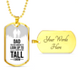 Dad You Are Someone Dad Gift Necklace Stainless Steel or 18k Gold Dog Tag w 24" Chain-Express Your Love Gifts