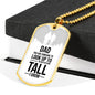Dad You Are Someone Dad Gift Necklace Stainless Steel or 18k Gold Dog Tag w 24" Chain-Express Your Love Gifts