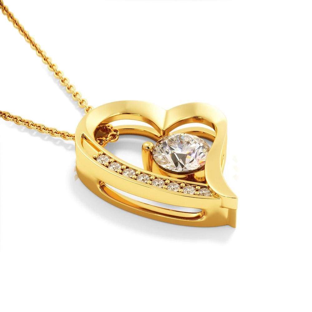 To Mom Covid Mothers Day from Daughter Forever Love Necklace Message Card Stainless Steel or 18k Gold-Express Your Love Gifts