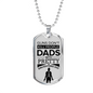 Fathers Day Dad Dog Tag Necklace Gift Killer Dad Stainless Steel or 18k Gold Dog Tag w 24" Chain-Express Your Love Gifts