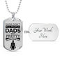 Fathers Day Dad Dog Tag Necklace Gift Killer Dad Stainless Steel or 18k Gold Dog Tag w 24" Chain-Express Your Love Gifts