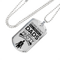 Fathers Day Dad Dog Tag Necklace Gift Killer Dad Stainless Steel or 18k Gold Dog Tag w 24" Chain-Express Your Love Gifts