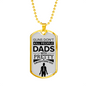 Fathers Day Dad Dog Tag Necklace Gift Killer Dad Stainless Steel or 18k Gold Dog Tag w 24" Chain-Express Your Love Gifts
