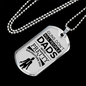 Fathers Day Dad Dog Tag Necklace Gift Killer Dad Stainless Steel or 18k Gold Dog Tag w 24" Chain-Express Your Love Gifts