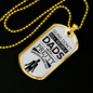 Fathers Day Dad Dog Tag Necklace Gift Killer Dad Stainless Steel or 18k Gold Dog Tag w 24" Chain-Express Your Love Gifts