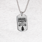 Fathers Day Dad Dog Tag Necklace Gift Killer Dad Stainless Steel or 18k Gold Dog Tag w 24" Chain-Express Your Love Gifts