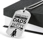 Fathers Day Dad Dog Tag Necklace Gift Killer Dad Stainless Steel or 18k Gold Dog Tag w 24" Chain-Express Your Love Gifts